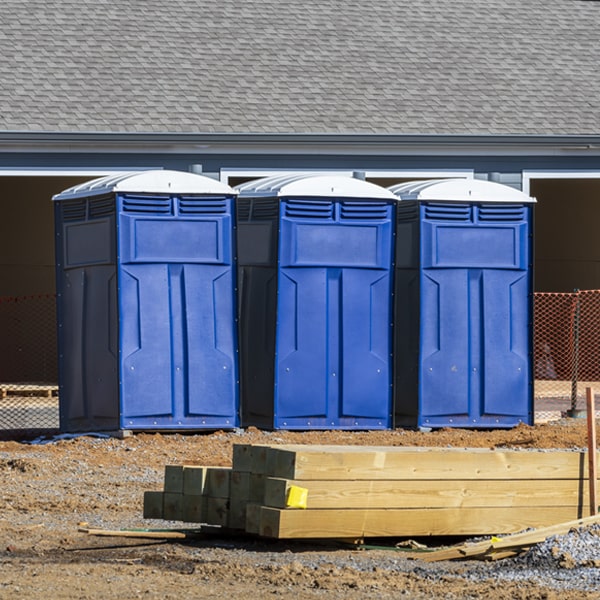 is there a specific order in which to place multiple porta potties in Burnt Prairie